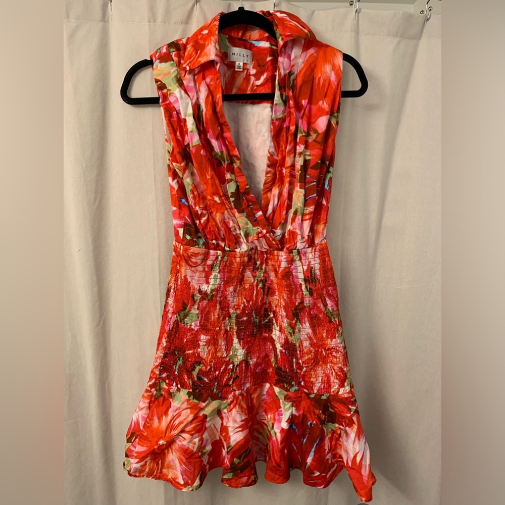 Milly floral sleeveless dress